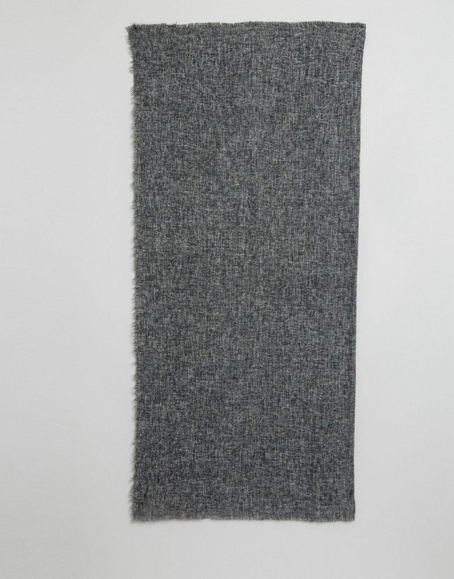 Oversized Square Woven Scarf In Two Tone